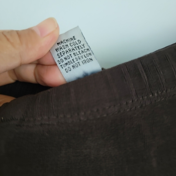 MARKET By Chico's Brown Jersey Stretcy Pull-On Pants Size 2 Elastic Waist - Picture 8 of 9